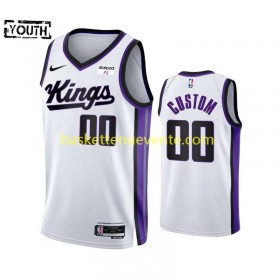 Maillot Basket Sacramento Kings Personnalisé Nike ASSOCIATION EDITION 2023-2024 Blanc Swingman - Enfant
